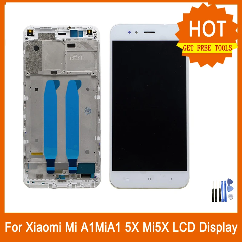 Для Xiaomi mi A1 ЖК дисплей с рамкой 5 &quotОригинальный сенсорный экран дигитайзер