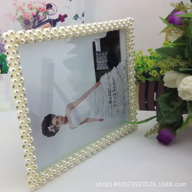 Creative White Pearl Resin 3-Inch 6/7/8/10/12/A4 Photo Frame Manufacturers Direct Selling Wholesale Tabletop Studio Photo Frame