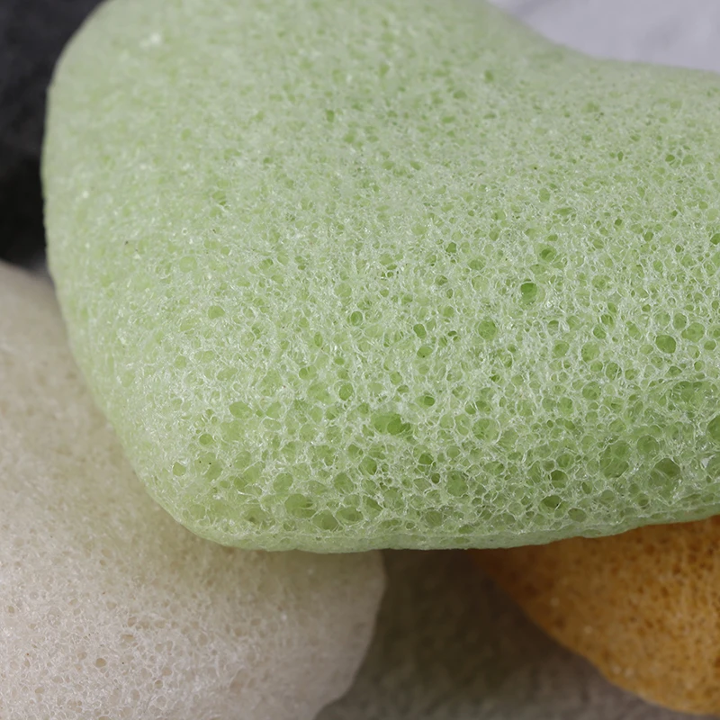 1 шт. губка для мытья и уборки лица Esponja Makeup Konjac в форме сердца отшелушивающий крем коньяк губка натуральный коньяк Конняку Puff
