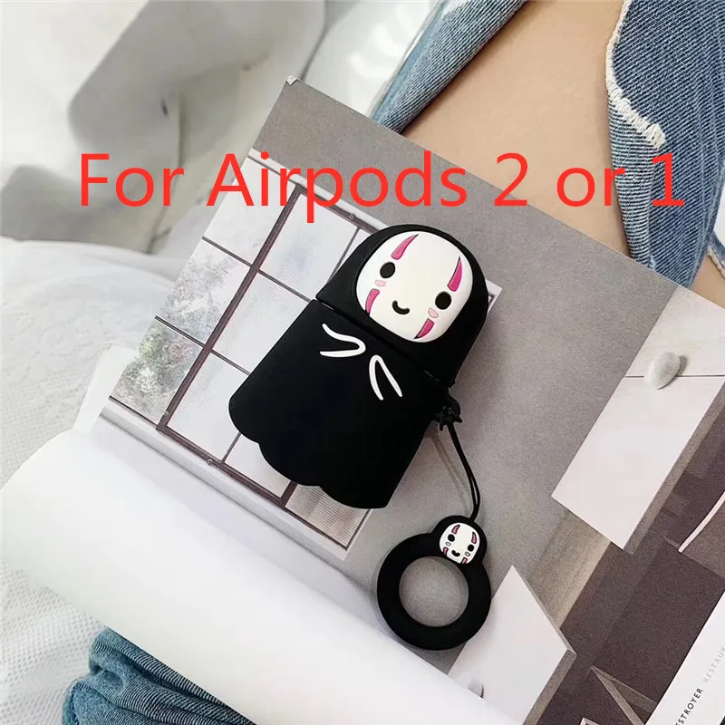 for Airpod1or2 Беспроводные bluetooth-наушники с изображением Рика и Морти, милый 3D чехол для Apple AirPods, силиконовый чехол для зарядки - Цвет: for Airpod1or2