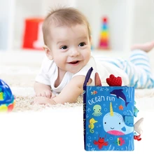 

TYY Kids 3D Animal Tails Cloth Book Baby Puzzle Educational Learning Toy