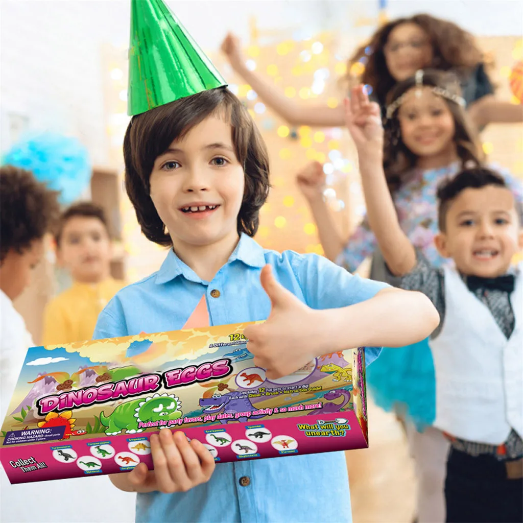 Dinosaur Toys Dino Eggs Kit Kids Gifts Open 12 Unique Dinosaur Eggs Cute Dinosaurs H1206