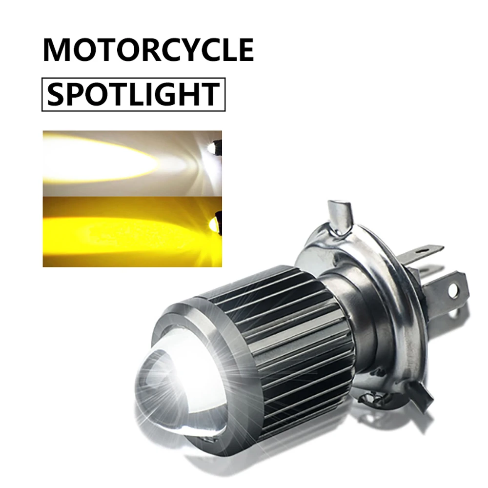 Bombilla LED para faro delantero de motocicleta, bombilla halógena HS1 BA20D 9 80V, blanco, amarillo, H6| | - AliExpress