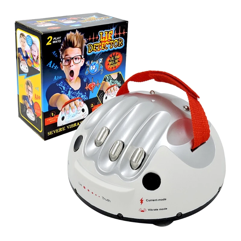 Tricky Funny Adjustable Polygraph Test Device, Micro Electric Shock Lie Detector for Shocking Liar Truth Party Game 6 Tricky Funny Adjustable Polygraph Test Device, Micro Electric Shock Lie Detector for Shocking Liar Truth Party Game 6