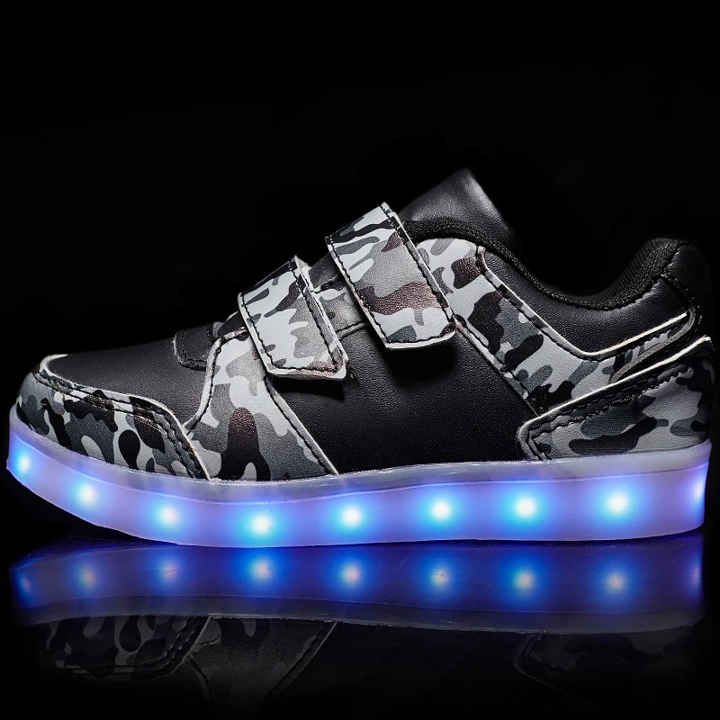 Новинка зеленый Яркий однотонный USB светодиодный светильник детская обувь