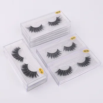 

Pack of 10 Wordless SD Series Imitation Mink Eyelashes 3D Stereo Eyelashes Unisex hot selling eyelashes