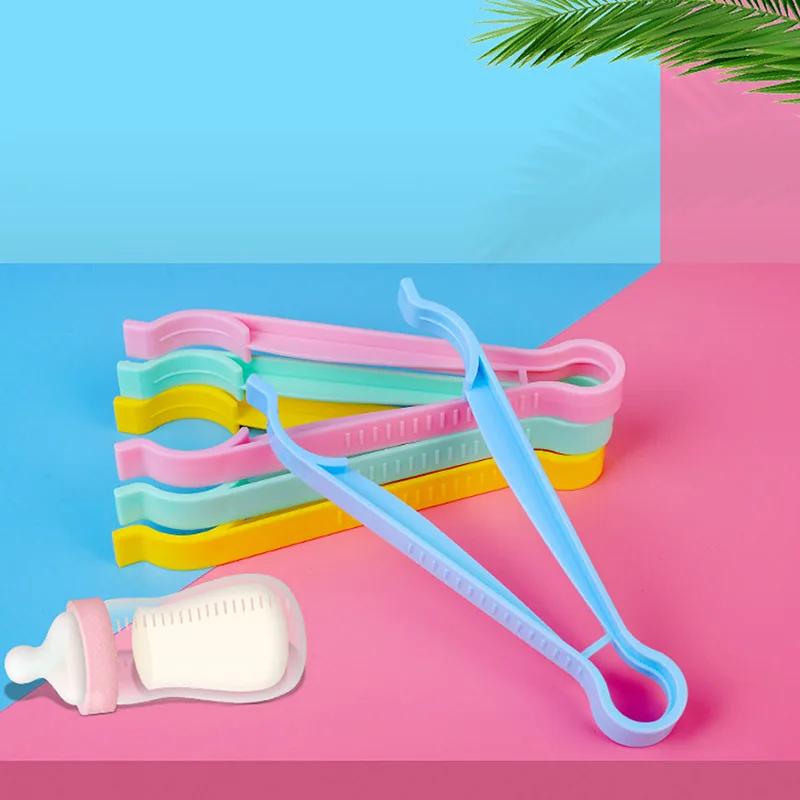 

Baby Milk Bottle Clamp PP Sterilizing Bottle Clip Antiskid Grip Holder Safety Hanging Hole Design Anti-Scalding Baby Bottle Clip