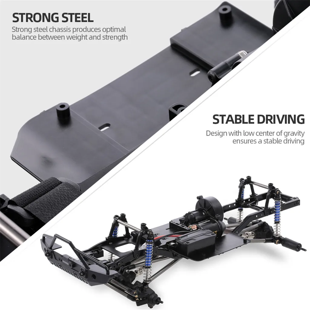 

RCtown 313mm Wheelbase RC Crawler Frame Chassis For 1/10 Axial SCX10 / II 90046 90047 W826