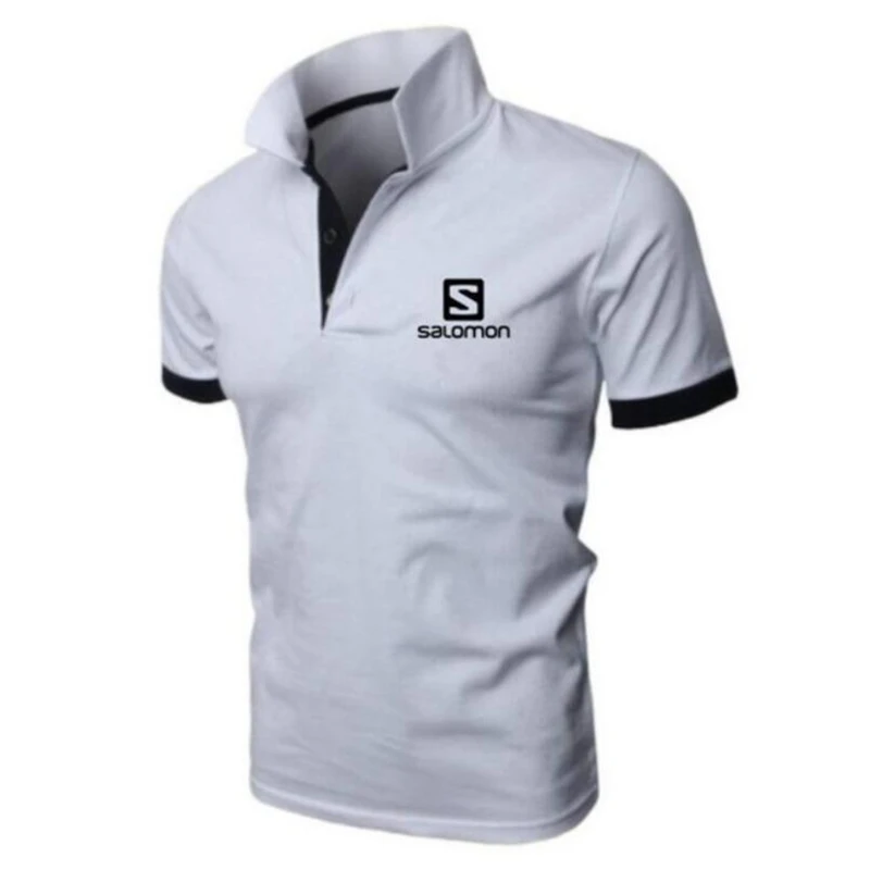 SaLomon new brand clothing men's Polo shirt men's business casual solid color male croco polo shirt short sleeve quality cotton SaLomon new brand clothing men's Polo shirt men's business casual solid color male croco polo shirt short sleeve quality cotton