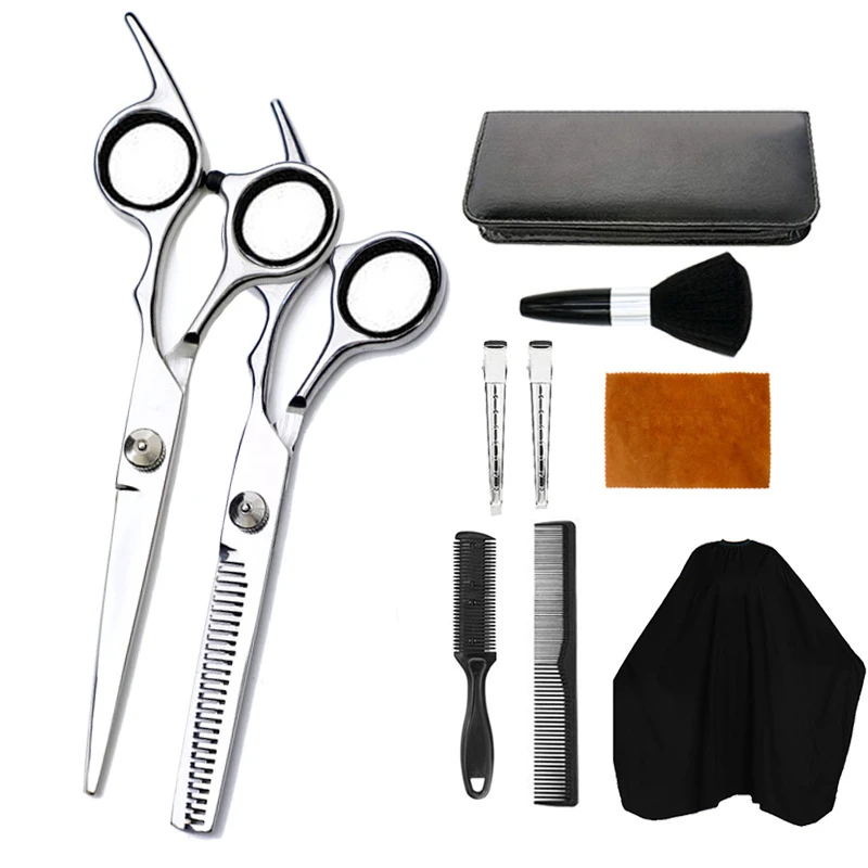 10PCS Professional Hair Cutting Kit Barbers Tools Set for Men Women Adults  Kids Salon Hairdressing MH88|Styling Accessories| - AliExpress