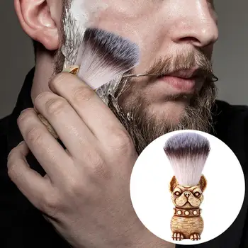 

Professional Shaving Brush Nylon Bristle Wooden Dog Handle Men Hair Bristle Beard Soften Cleaning Brush Beauty Care Tool