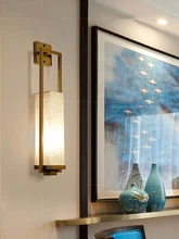  New Chinese style wall lamp bedside lamp living room bedroom Corridor Hotel wall stair lamp e27 cloth light fixture sconce 