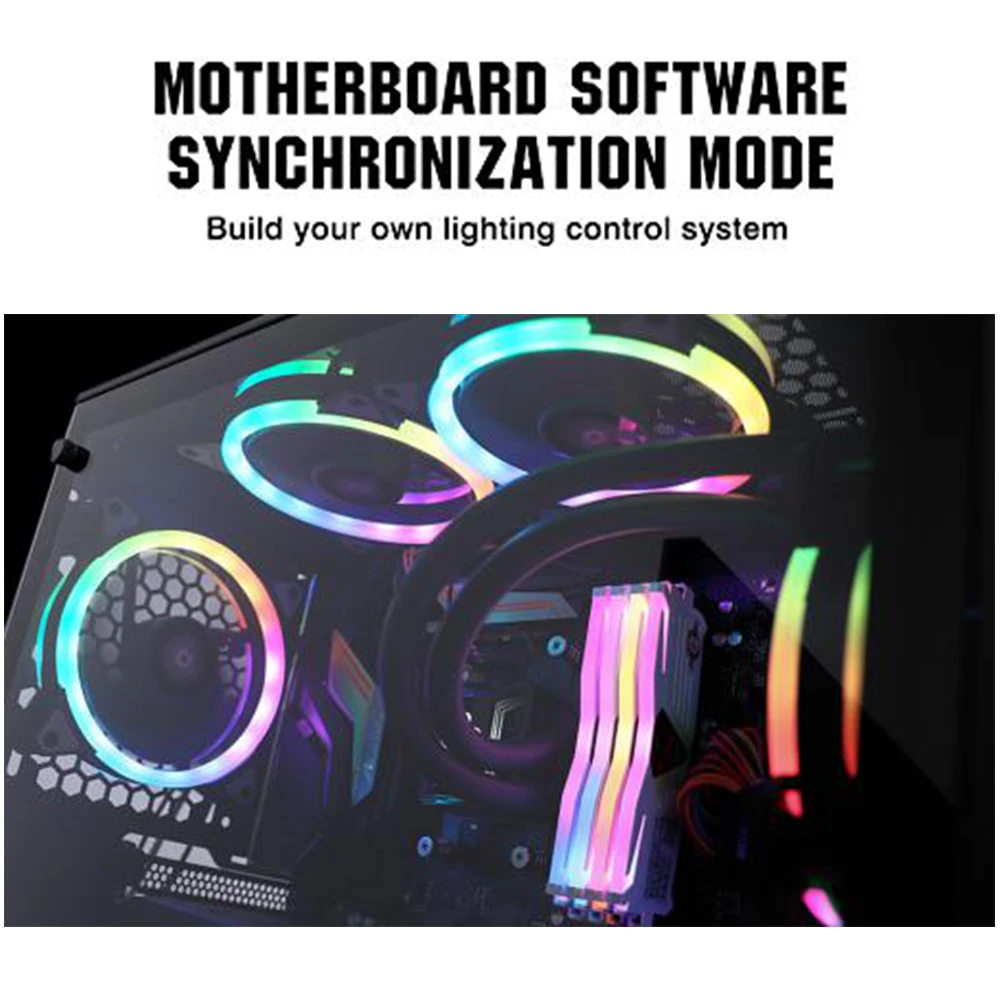 Aigo чехол для компьютера PC Вентилятор охлаждения 140 мм RGB регулировка 3 Pin+ 4pin светодиодный тихий+ ИК пульт дистанционного управления AURA синхронизация cpu кулер водяное охлаждение RGB чехол вентилятор