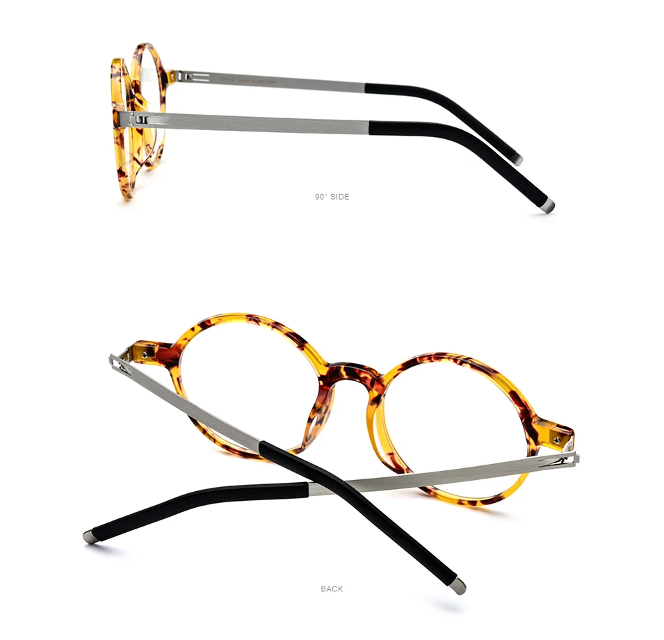FONEX ацетатные очки, оправа для мужчин и женщин, винтажные круглые очки по рецепту, очки для близорукости, оптические оправы, очки без винтов