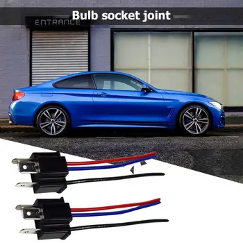 

1Pair 9003 H4 Bulb Socket Male Adapter Connector for Headlight Fog Lamp Automotive Wire Adapter Socket Lamp Connector