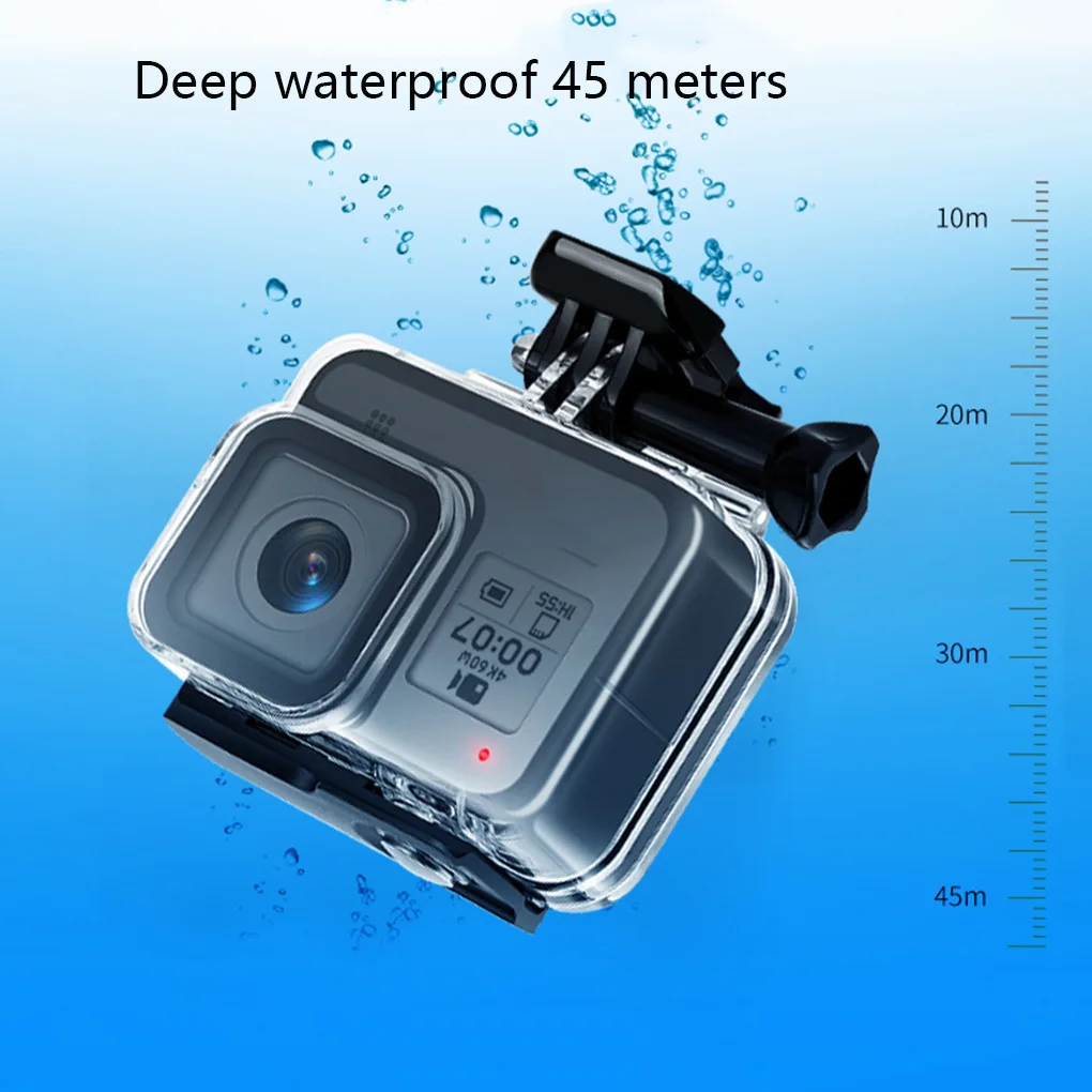 Водонепроницаемый чехол+ фильтр Защитная крышка Корпус Замена для GoPro 8 аксессуары для спортивной камеры