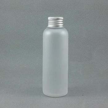 

30pcs 120ml Frosted clear PET Plastic Bottle With Aluminum Screw Cap Cosmetic Liquid Soap Container Shampoo bottle Essential Oil