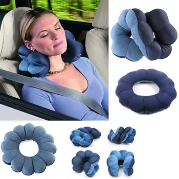 

Drop shipping Quality New Pillow Cervical Massage Plum Neck Pillow Outdoor Sports Car Decration Travel Twist Shape Flower Pillow