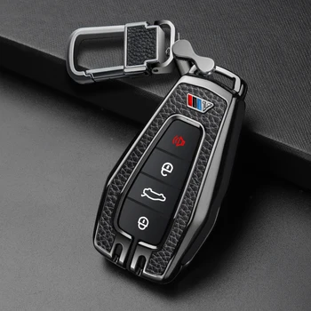 

Genuine leather paste zinc alloy car key case cover For Geely Coolray 2019-2020 Atlas Boyue NL3 Emgrand X7 EX7 SUV GT GC9 Borui