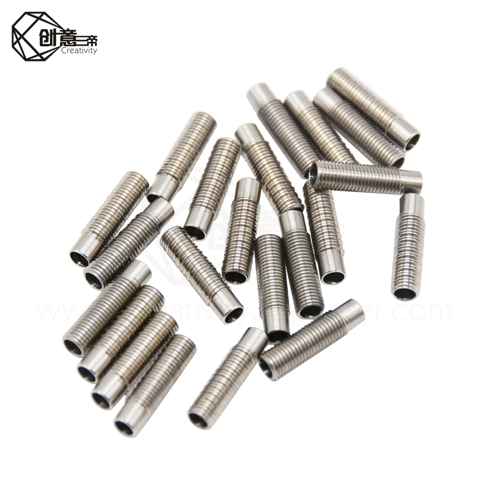 

2PC Creativity CR10S Pro Heat Break 3d printer parts Teflon 3D printer parts throat for 3D Printer Extruder Hotend Kit