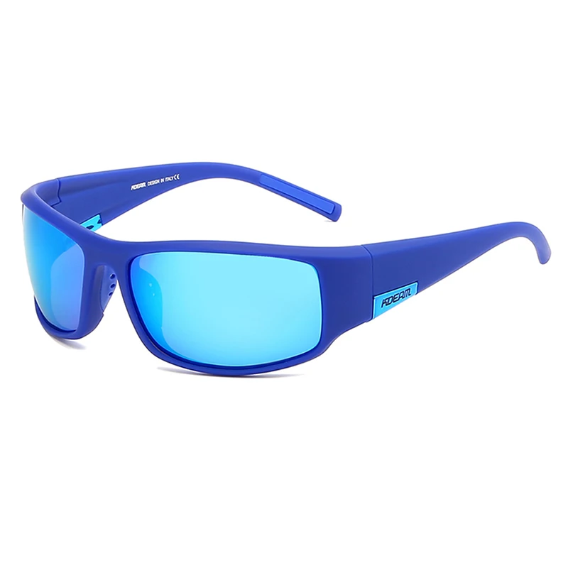 Бренд KDEAM мужские поляризованные солнцезащитные очки TR90 прямоугольное покрытие вождения очки спортивные очки Gafas De Sol - Цвет линз: C5