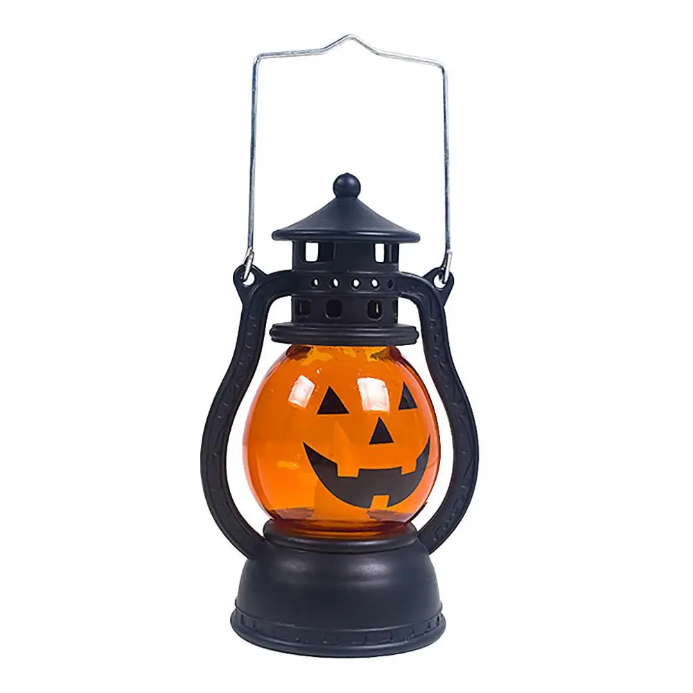 Винтажный светильник в виде тыквы на Хэллоуин, подвесные украшения для вечеринки светодиодный фонарь, вечерние аксессуары, подвесной фонарь versiering feestje ED - Цвет: C