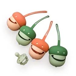 Porte mamelon en Silicone de qualité alimentaire, 1 pièce, boîte de rangement de sucette pour nouveau né, conteneur de sucette factice, accessoires de voyage 