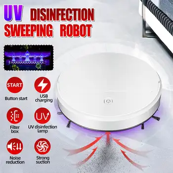 

Rechargeable Smart Robot UV Disinfection Vacuum Cleaner Auto Sweeping Robot Strong Suction Sweeper Vacuum Cleaners Household