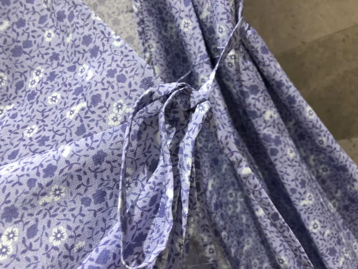 Летнее пляжное сексуальное длинное шелковое платье с v-образным вырезом женское цветочное Лавандовое фиолетовое богемная накидка с принтом праздничное платье чайное платье