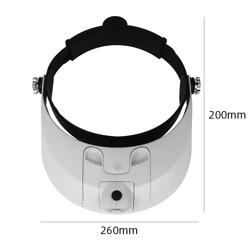 LED Headband Magnifier Professional Magnifying Glasses For Jewelry Loupe Watch Electronic Repair 1X 1.5X 2X 2.5X 3.5X Lens Loupe