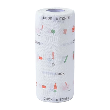 

2 Rolls Kitchen Paper Absorbent and Water-Absorbent Deep-Fried Kitchen Paper Kitchen Paper Towel
