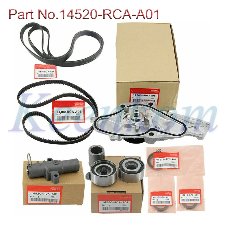 Timing Belt Kit with Water Pump & Tensioner Fit for HONDA Acura Accord