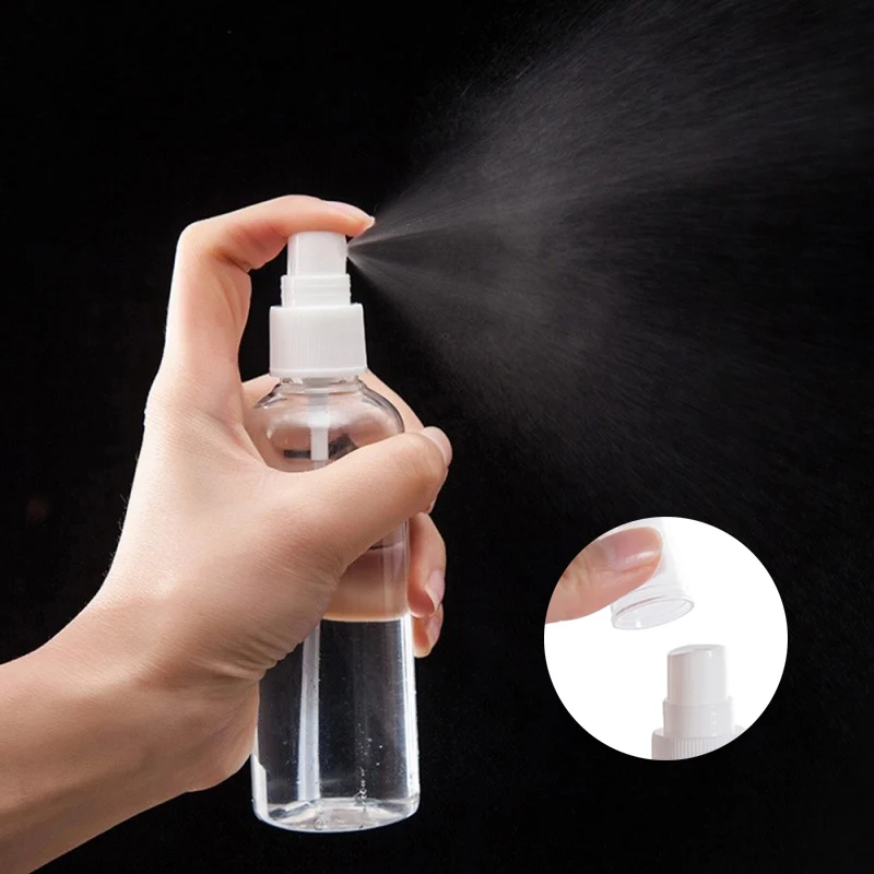 

30/50/100ml Portable Empty Cosmetic Containers Travel Atomizer Perfume Transparent Disinfectant Refillable Spray Bottles