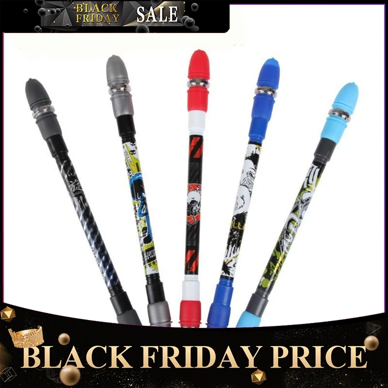 

Smooth Surface Ant-slip Anti-drop Spinning Rotation Pen with 0.5 Pen Head for Fluent Writing