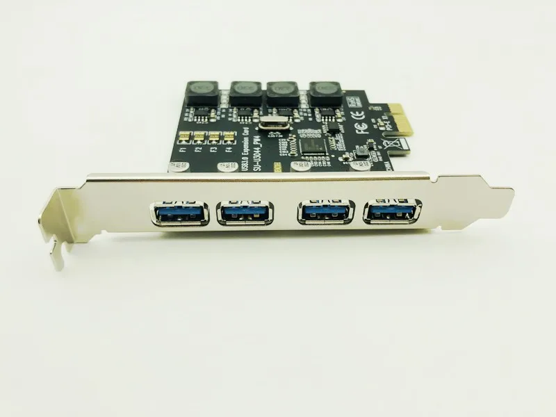 USB 3,0 PCI-E карта 4 порта USB3.0 концентратор PCI Exprss PCI-E к USB 3,0 карта расширения адаптер 5 Гбит/с для настольного компьютера компоненты Новые