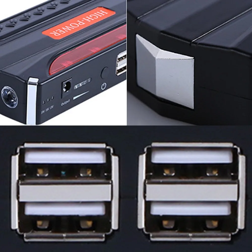 USB Автомобильное пусковое устройство многофункциональное автомобильное аварийное зарядное устройство автомобильный аккумулятор водонепроницаемый пусковое устройство