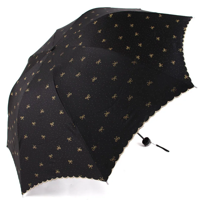 

Aurora Mixed Wholesale Bow LM1271 Embroidery Lace Vinyl UV-Protection Parasol All-Weather Umbrella