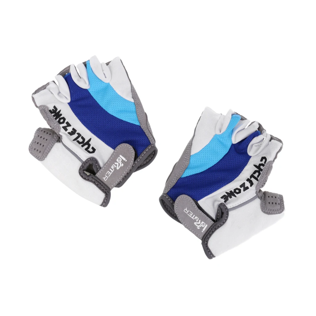 Outdoor Sports Racing Cycling Motorcycle Bike Bicycle Microfiber Gel Half Finger Gloves Breathable XXS XS S M