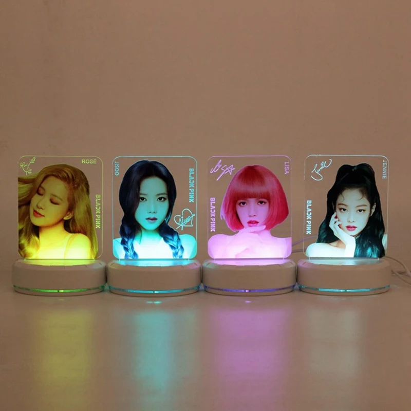 BLACKPINK членов Kawaii стоящая фигурка акриловая подставка настольная лампа доска вентиляторы коллекция Канцелярский набор