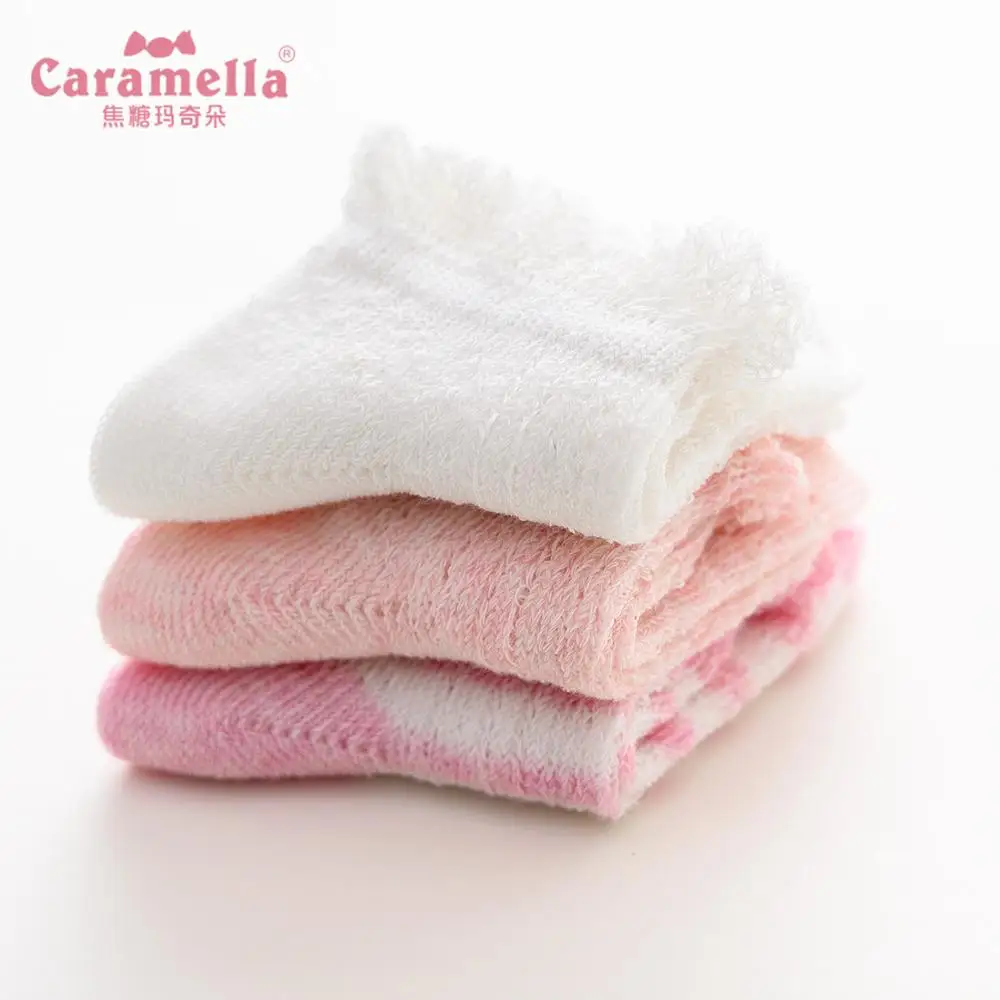 Caramella/Новое поступление, детские Нескользящие носки короткие носки принцессы с большим кружевом и прорезями хлопковые носки для маленьких девочек детские кружевные носки