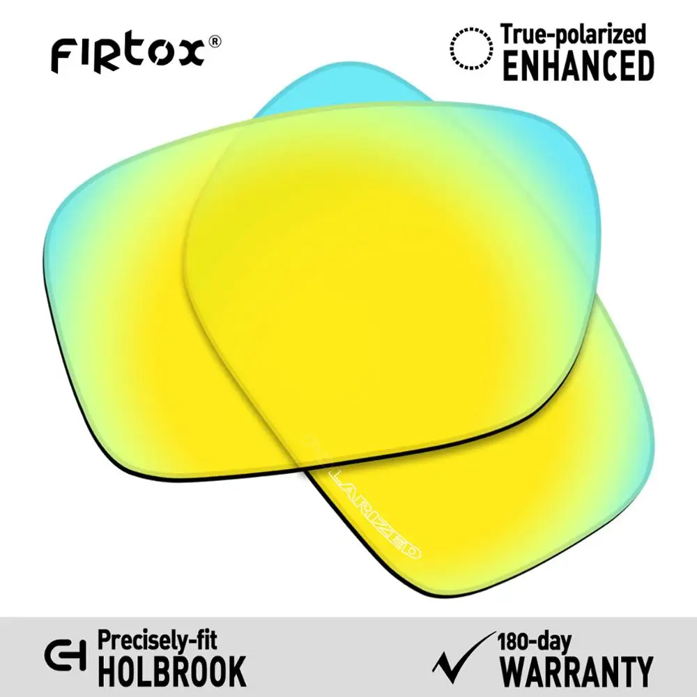 Firtox Anti-Seawater Polarized Lenses Replacement for-Oakley Holbrook OO9102 Sunglasses (Lens Only) - Multiple Colors