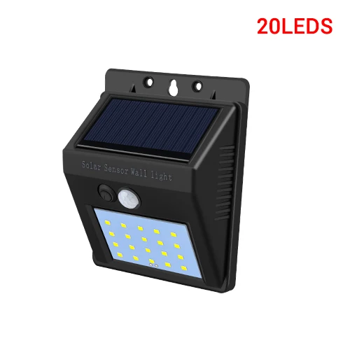 Package A Датчик движения PIR 20 48LED 100LED Солнечный светильник с контролем солнечной энергии уличный светильник для двора домашний сад солнечная энергия светильник Настенный светильник - Цвет: Package A