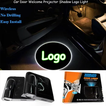 

2pcs Wireless Car Door Logo Laser Projector LED Shadow Lights Universal