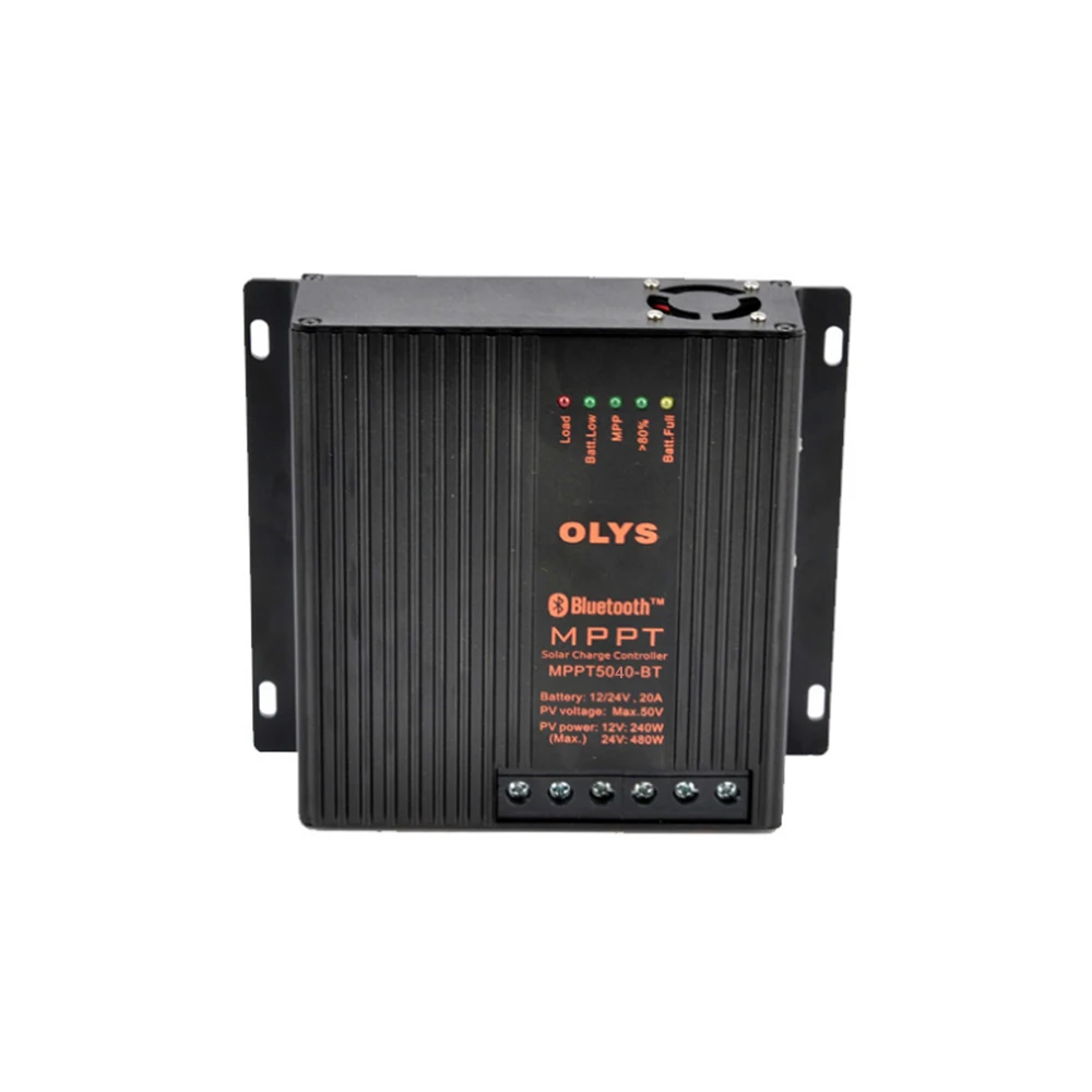 Блок управления установкой на солнечной батарее 40a с Bluetooth 12 v/24 v адаптивный Солнечный контроллер зарядки интеллигентая(ый) контроллер автомобиля домашний источник энергии