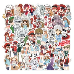 10/30/50PCS Cartoon Work Cell Graffiti Stickers Personalized PVC Luggage Motorcycle Car Body Stickers Wholesale
