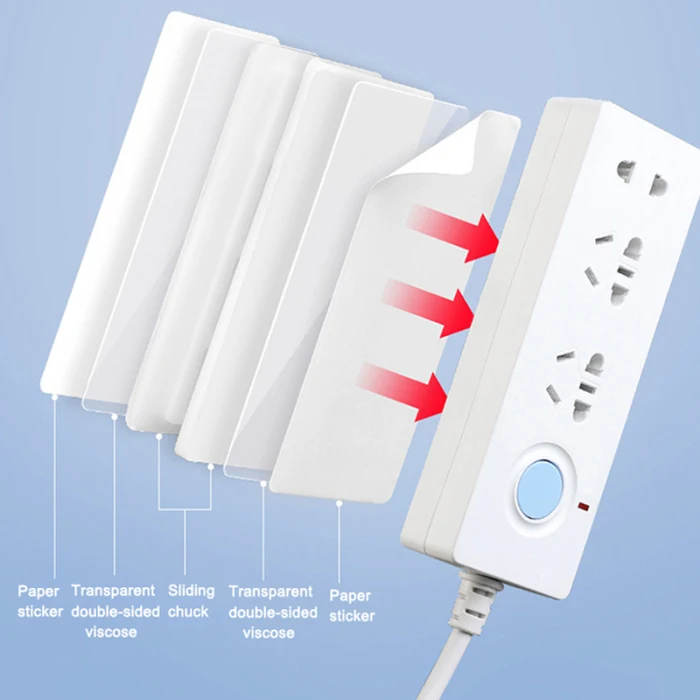 Socket Holder Durable Load-bearing Double-sided Paste Punch-free Plug Bracket SLC88