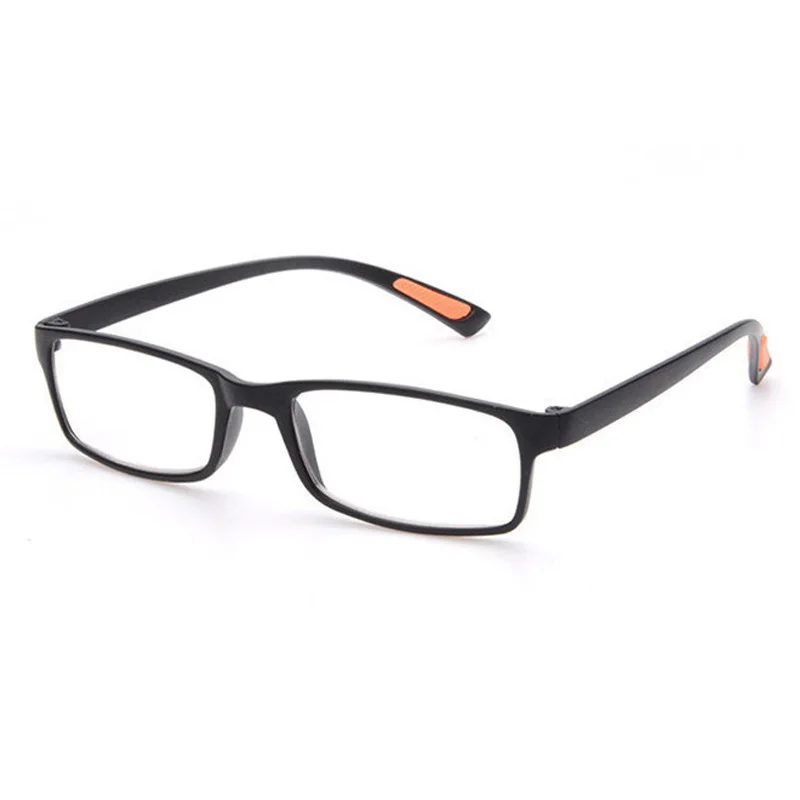 IBOODE TR90 очки для чтения для женщин и мужчин квадратные пресбиопические очки женские мужские очки при дальнозоркости диоптрий увеличительные очки - Цвет оправы: Черный