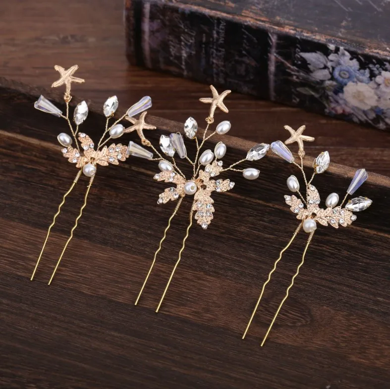 Женская шпилька для волос в виде морской звезды 3 шт. | Украшения и аксессуары