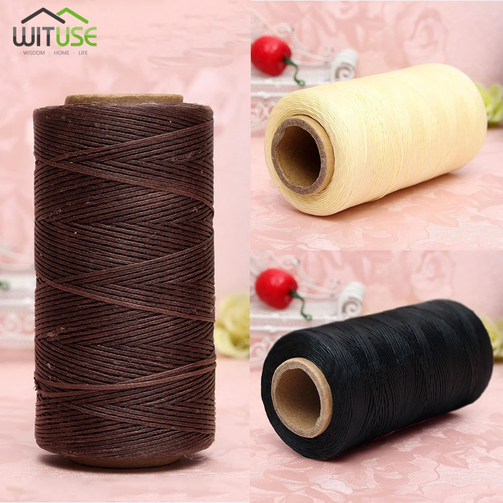 

6 color suit DIY Leather Craft Flat Sewing Thread Nylon Wax Leather Sewing Waxed Thread 1mm 150D Flat Sew Wax Line Handmade