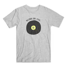 Camiseta VINTAGE RETRO de vinilo con música DJ